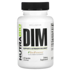 DIM, NutraBio DIM, 60 капсул