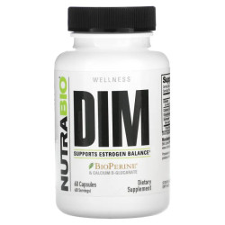 DIM, NutraBio DIM, 60 капсул