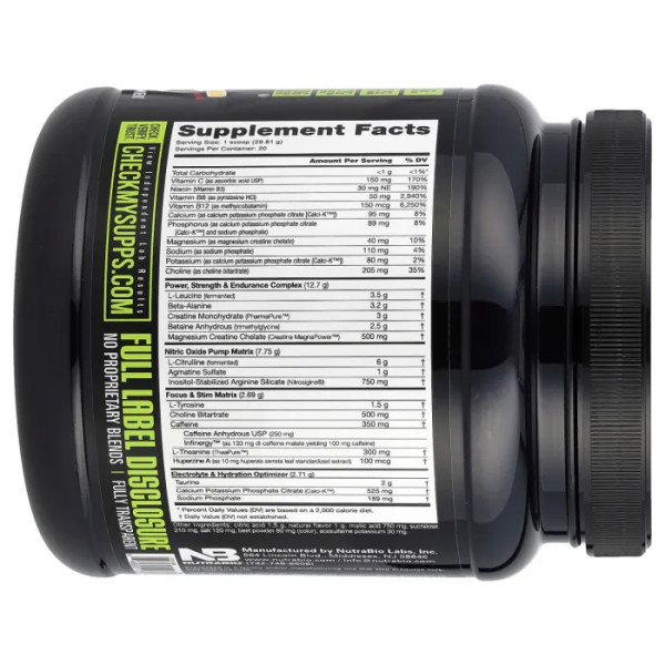 Передтренувальний комплекс, Pre-Workout Performance Igniter, зі смаком полуниці та лимона, 596 г