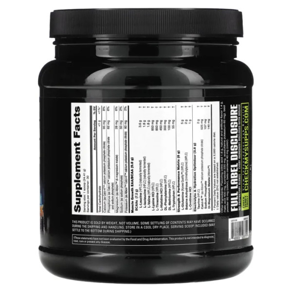 Амінокислоти, Intra Workout Amino Fuel, NutraBio, для прийому під час тренування, зі смаком Нью-Йоркського пуншу, 732 г