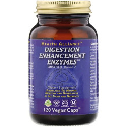 Пищеварительные ферменты, HealthForce Superfoods Digestion Enhancement Enzymes, 120 веганских капсул