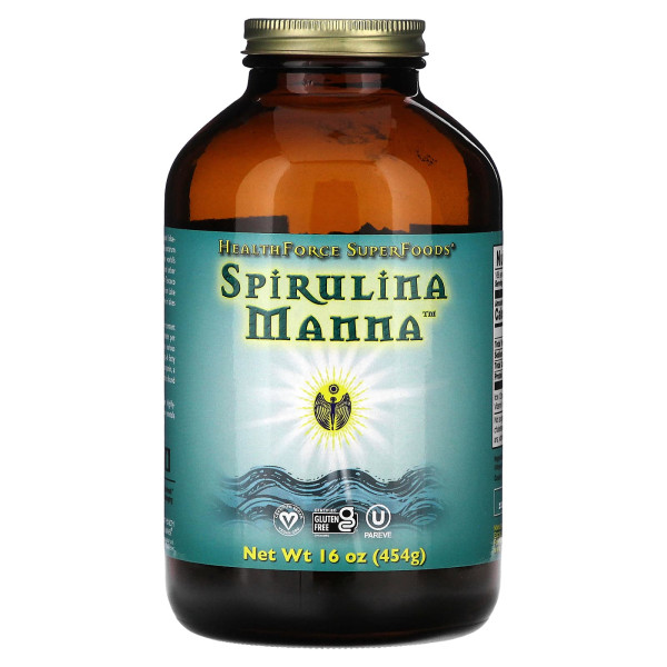 Спіруліна, Spirulina Manna, HealthForce Superfoods, 454 г