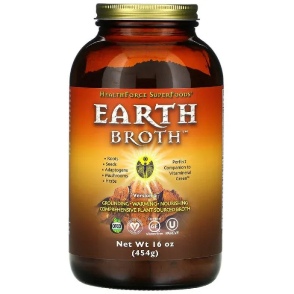 Суперфуд, Earth Broth, HealthForce Superfoods, версия 5, 454 гр.