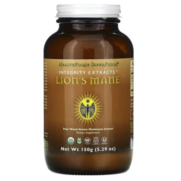 Їжовик гребінчастий, Lion's Mane, HealthForce Superfoods, екстракт, 150 г
