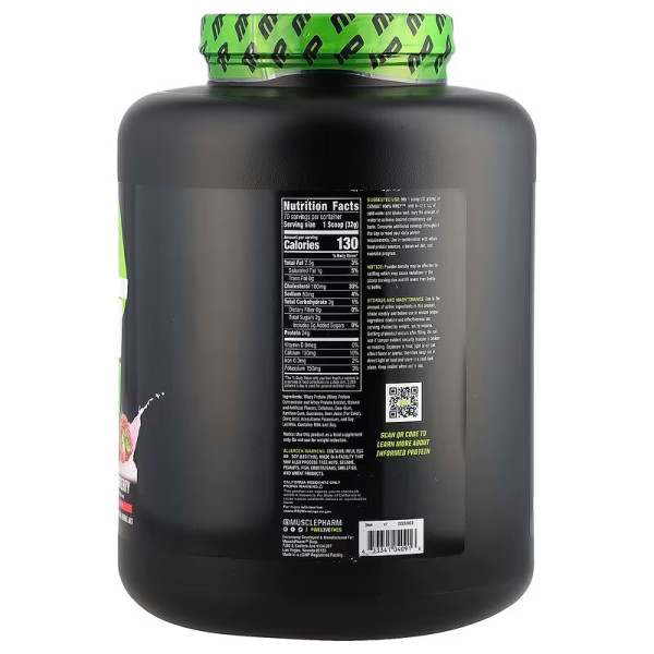 Сироватковий протеїн (Combat 100% Whey Protein), Muscle Pharm, полуниця, 2.240 кг