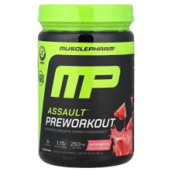 Предтренировочный комплекс, вкус арбуза, MusclePharm Assault Energy + Strength, 344 г