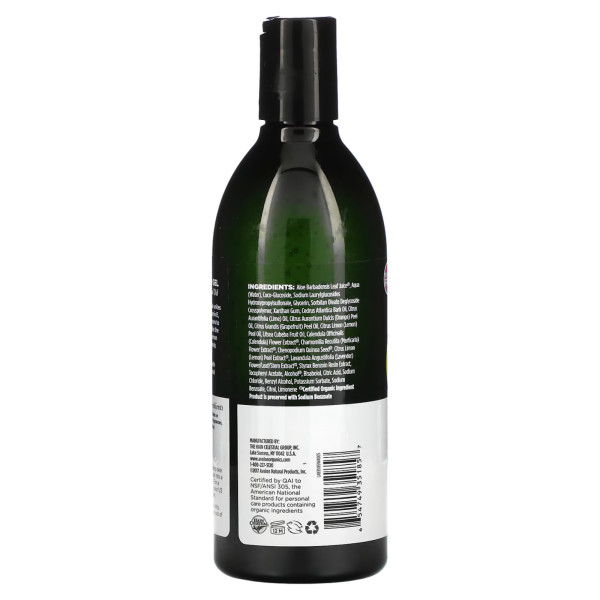 Гель для ванни та душу, Bath & Shower Gel, Avalon Organics, освіжаючий лимон, 355 мл