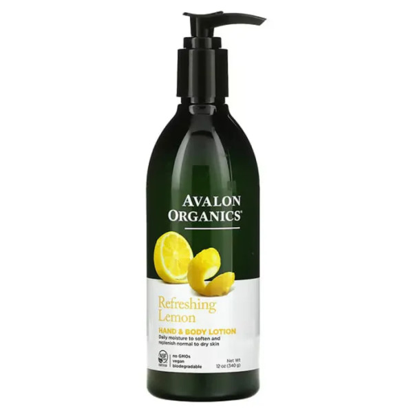 Лосьон для рук и тела, Hand & Body Lotion, Avalon Organics, лимон, 340 мл