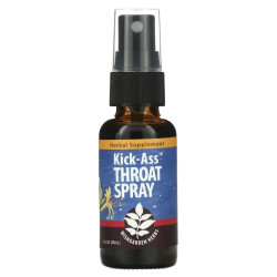 Спрей для горла, Kick-Ass Throat Spray WishGarden Herbs, 30 мл