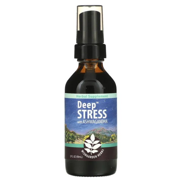 Антистрес з ашвагандою, Deep Stress with Ashwagandha, WishGarden Herbs, 59 мл