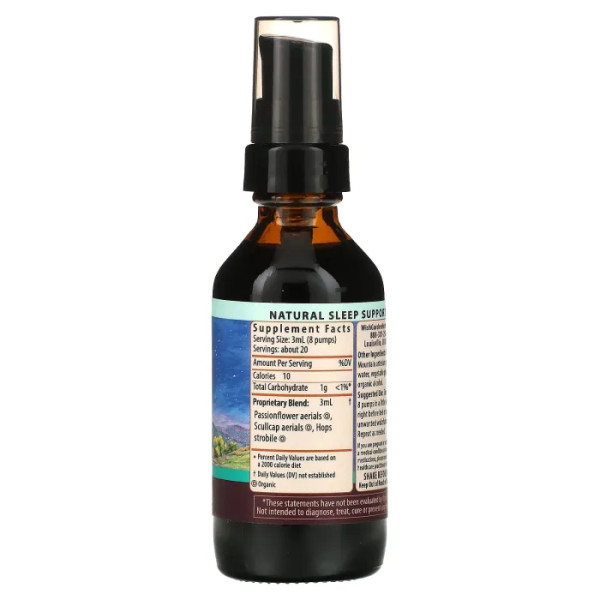 Снодійне, Sleepy Nights & Fresh Mornings, WishGarden Herbs, природна підтримка сну, 59 мл