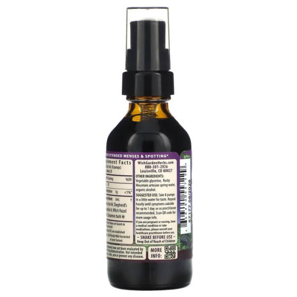 Нормалізація менструального циклу, Flow Stopper Lingering Cycle, WishGarden Herbs, 59 мл