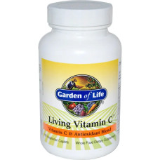 Вітамін C + антиоксиданти, Garden of Life Living Vitamin C, 60 капсул