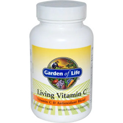 Вітамін C + антиоксиданти, Garden of Life Living Vitamin C, 60 капсул