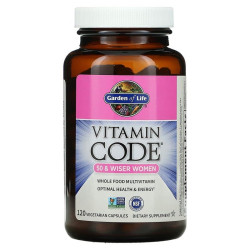 Сирі вітаміни для жінок 50+, Garden of Life Vitamin Code, з цільних продуктів, 120 вегетаріанських капсул