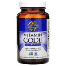 Вітаміни для чоловіків, Garden of Life Vitamin Code, 120 вегетаріанських капсул