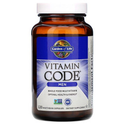 Вітаміни для чоловіків, Garden of Life Vitamin Code, 120 вегетаріанських капсул