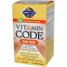 Сирий залізо, RAW Iron, Vitamin Code, 30 капсул