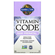 Сирі вітаміни для вагітних, Raw Prenatal, Garden of Life, Vitamin Code, 90 вегетаріанських капсул