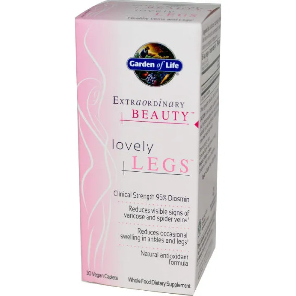 Красиві ноги, Lovely Legs, Garden of Life, 30 капсул
