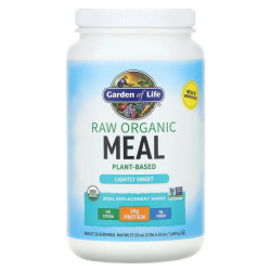 Заменитель питания, RAW Organic Meal, Garden of Life, слегка сладкий, 1064 г.