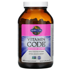 Сирі вітаміни для жінок 50+, Garden of Life Vitamin Code, 240 вегетаріанських капсул