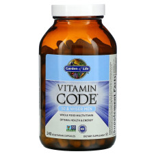 Вітаміни для чоловіків 50+, Garden of Life Men Multivitamin, Vitamin Code, 240 вегетаріанських капсул