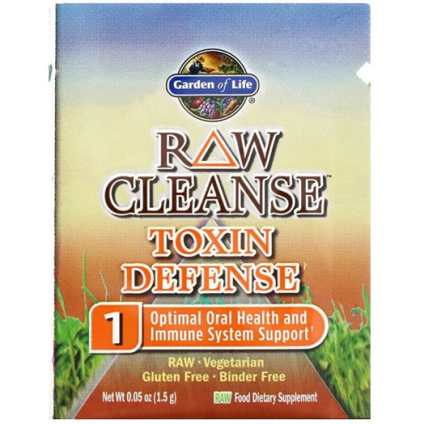 Очищення та детоксикація організму, RAW Cleanse, Garden of Life, вищий стандарт, програма з 3 частин, набір з 3 кроків