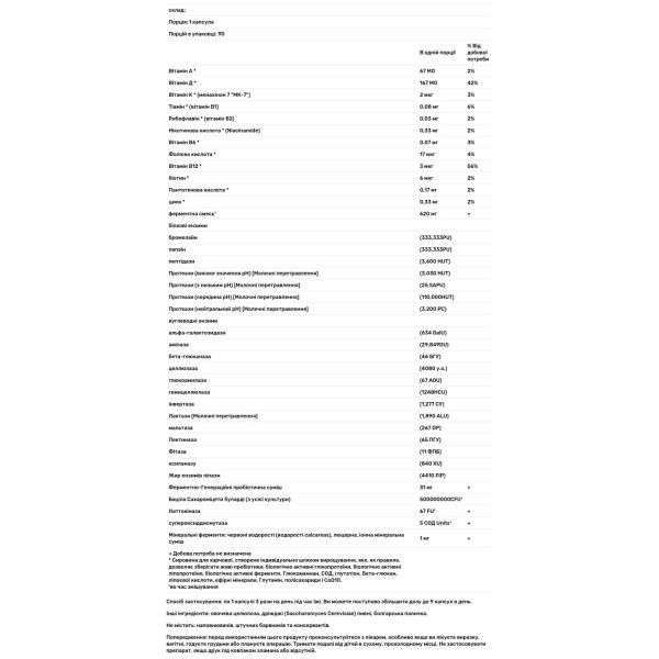 Ферменти для жінок 50+, RAW Enzymes, Garden of Life, 90 кап.