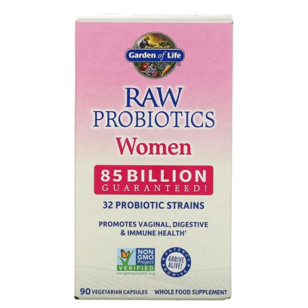 Пробіотик для жінок, Probiotics, Women, Garden of Life, 90 капсул