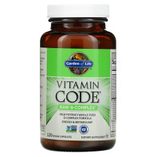 B-комплекс, Garden of Life Vitamin Code, 120 веганських капсул