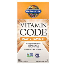 Вітамін С, Garden of Life Raw Vitamin C, 120 капсул