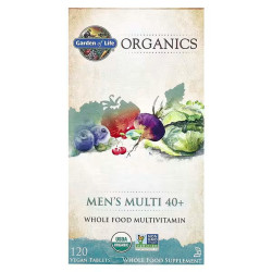 Вітаміни для чоловіків 40+, MyKind Organics Garden of Life, 120 веганських таблеток