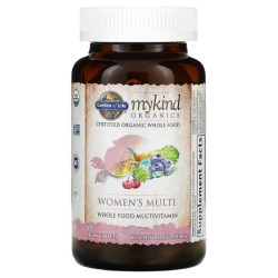 Мультивітаміни для жінок, Garden of Life mykind Organics Women's Multi, 60 веганських таблеток