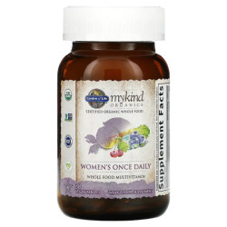 Мультивітаміни для жінок, 1 на день, Garden of Life MyKind Organics Women's Multivitamin, 30 веганських таблеток