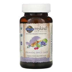 Витамины для беременных 1 раз в день органические, Garden of Life Mykind Organics Prenatal Once Daily, 90 таблеток