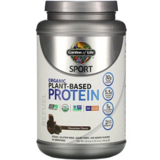 Рослинний протеїн, для веганів, органік, смак шоколад, Plant-Based Protein Garden of Life Sport, 840 г