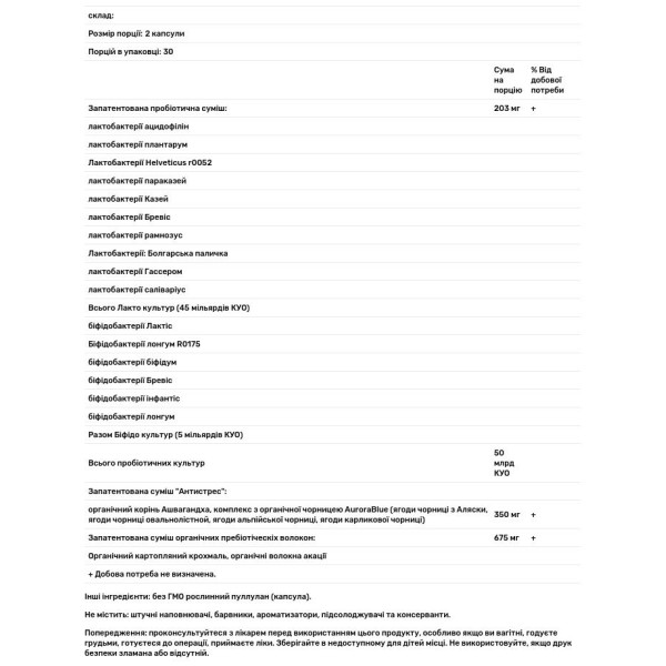 Пробіотична формула: настрій + (Probiotics), Garden of Life, 60 капсул