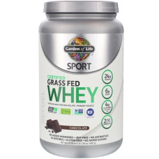Сироватковий протеїн, смак шоколад, Grass Fed Whey Garden of Life Sport, 660 г