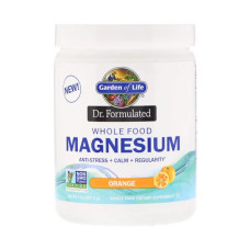 Магній, порошок, смак апельсину, Garden of Life Dr. Formulated Magnesium Powder, 197.4 г