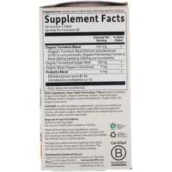 Куркума для воспалительного ответа, Garden of Life MyKind Organics Turmeric Inflammatory Response, 120 таблеток