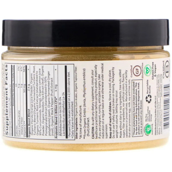 Куркума ферментована, Turmeric, Garden of Life, MyKind Organics, 135 г