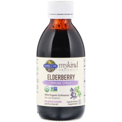 Бузина сироп для иммунитета, Garden of Life MyKind Organics Elderberry Immune, 195 мл