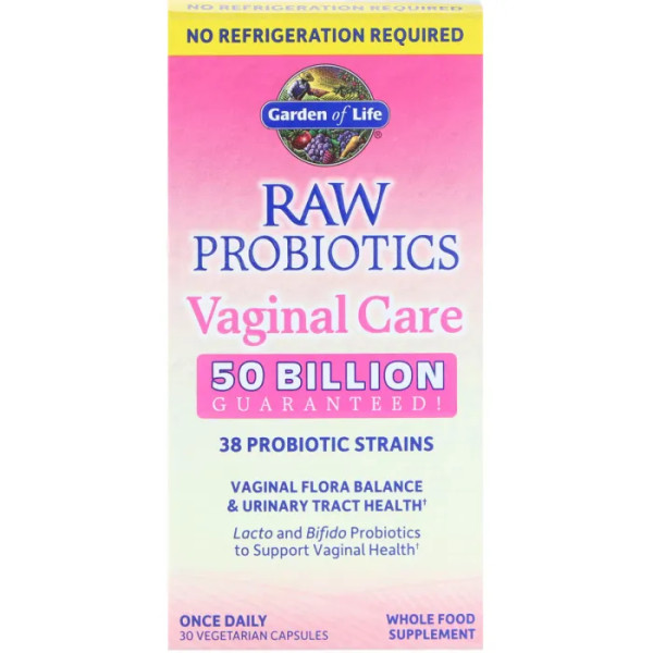 Пробіотик для вагінального здоров'я, Probiotics Vaginal Care, Garden of Life, 30 капсул