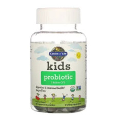 Дитячий пробіотик, зі смаком вишня, Kids Probiotic Garden of Life, 30 жувальних цукерок, 3 млрд КУО