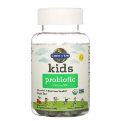Детский пробиотик, со вкусом вишня, Kids Probiotic Garden of Life, 30 жевательных конфет, 3 млрд КОЕ