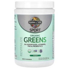 Органічна зелень порошок, Organic Greens Garden of Life Sport, суперпродукт, оригінал, веган, 255 г