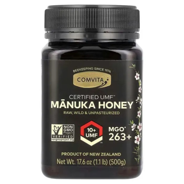 Манука мед, Manuka Honey, Comvita, UMF 10+, MGO 263+, 500 г