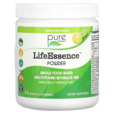 Мультивітаміни та мінерали порошок, смак лимон-лайм, Pure Essence LifeEssence Powder, 207 г