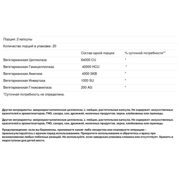 Протівокандідозной ферменти, Candex, Pure Essence, 40 кап